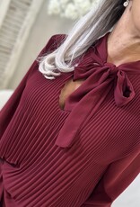 Elra Bluse Burgunderrot