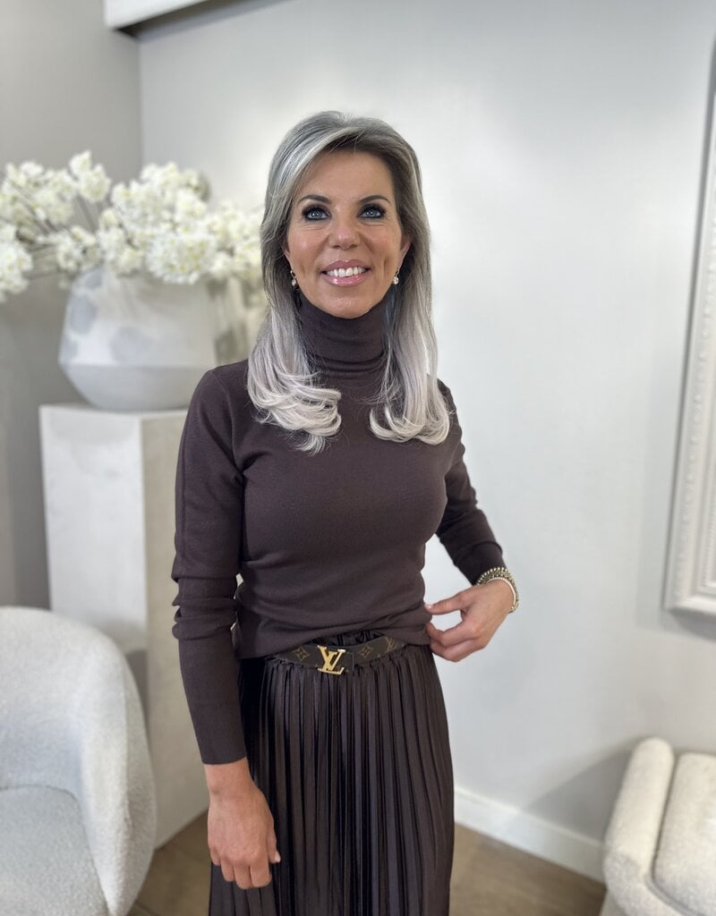 Vivian Rollkragenpullover braun