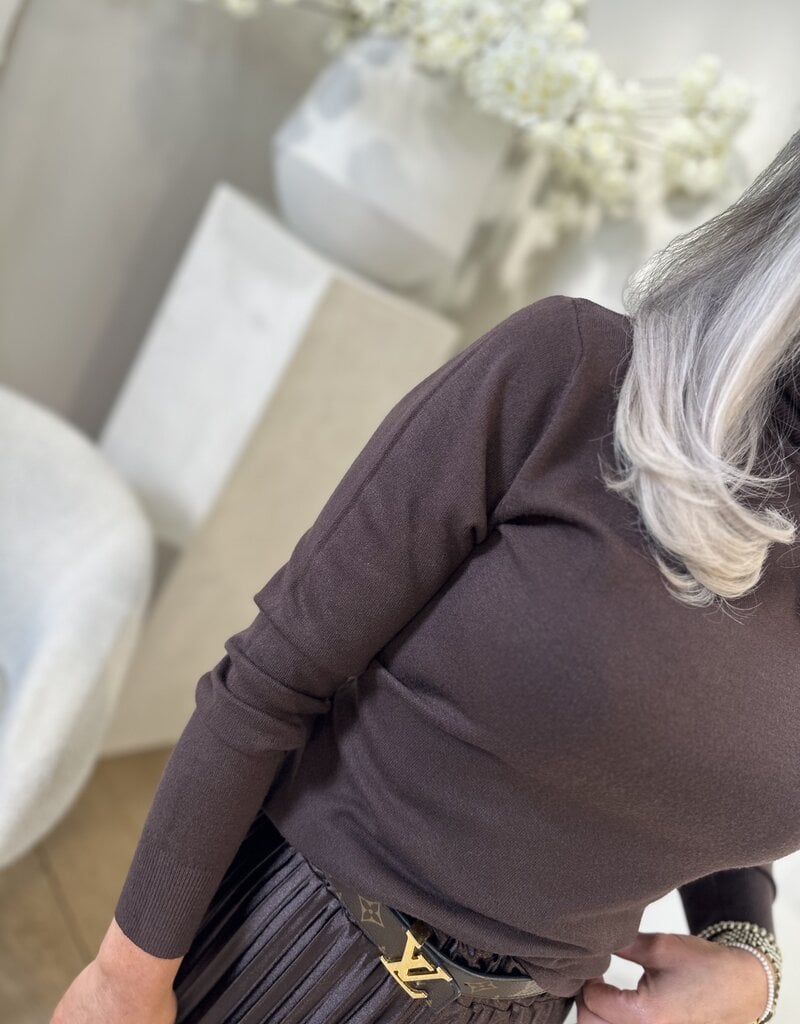 Vivian Rollkragenpullover braun