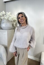 Trui Vlinder mohair beige