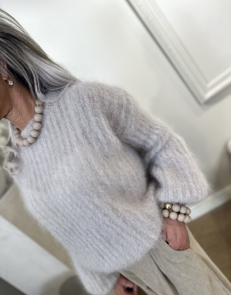 Trui Vlinder mohair beige