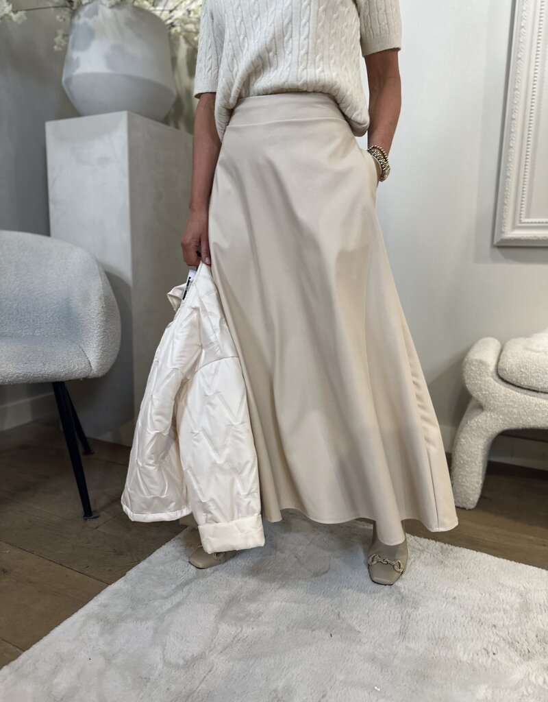 Cristy Creme Skirt