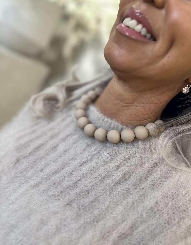 ketting Bol beige