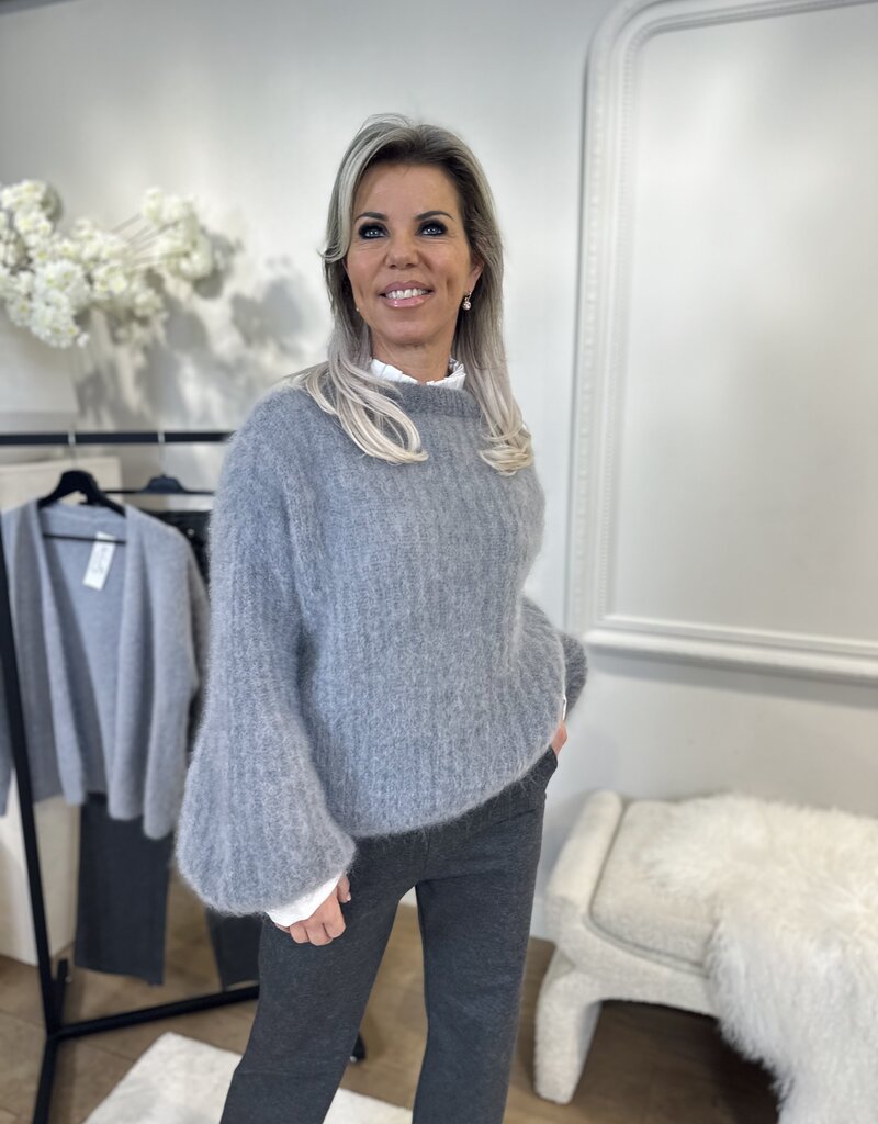 Sweater Vlinder Mohair grey