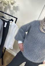 Pull Vlinder en Mohair Gris