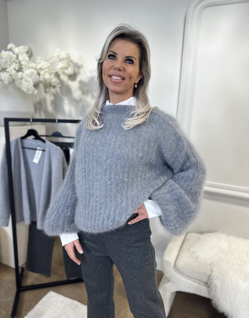 Sweater Vlinder Mohair grey