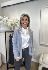 Gray Angora Cardigan