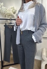 Gray Angora Cardigan