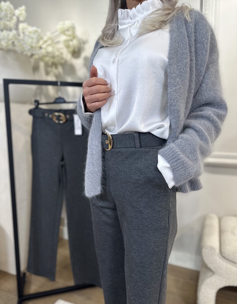Gray Angora Cardigan