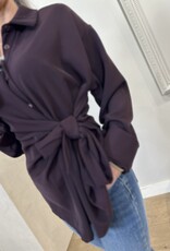Silvia Bluse Burgunderrot