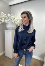 Gionna Blaue Bluse