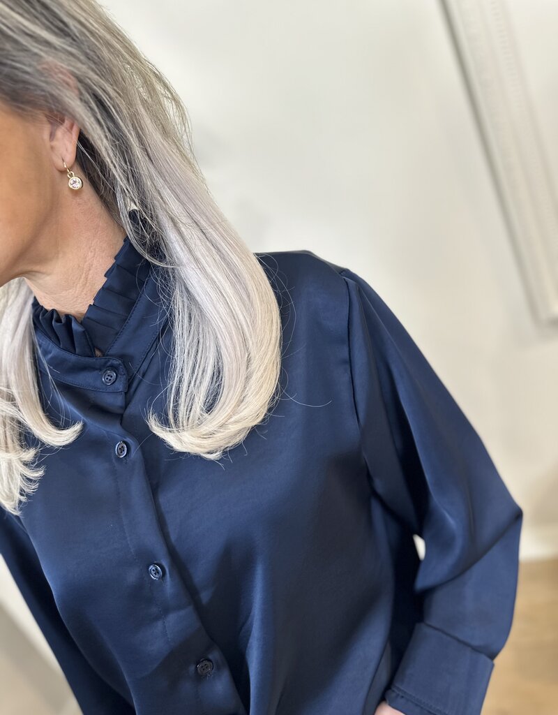 Chemisier bleu Gionna