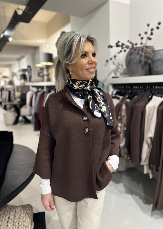 Strickjacke Marie braun