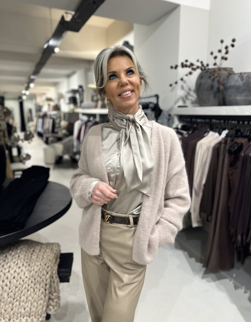 Imke Taupe Bluse