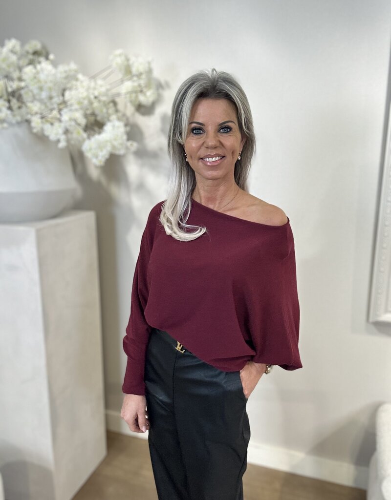 Pull Lia Bordeaux