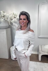 Cremefarbener Maxie pullover