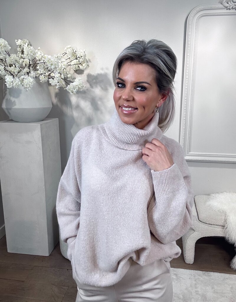 Sammy Rollkragenpullover Beige