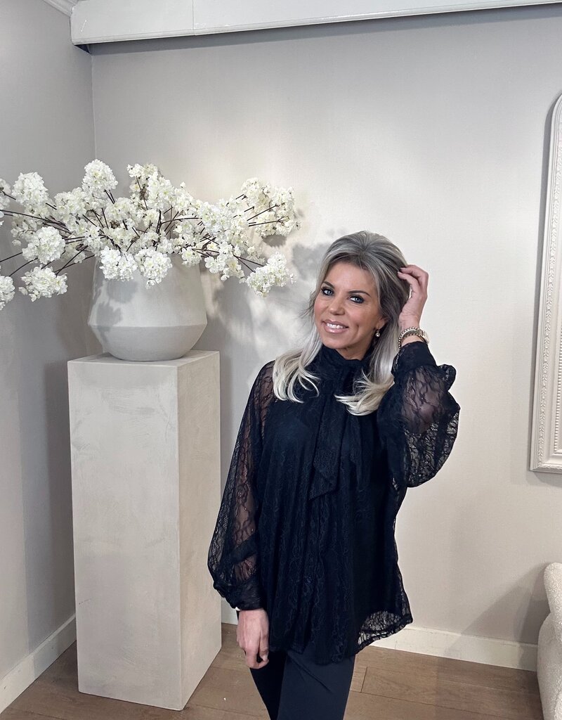 Blouse Cout kant Blauw