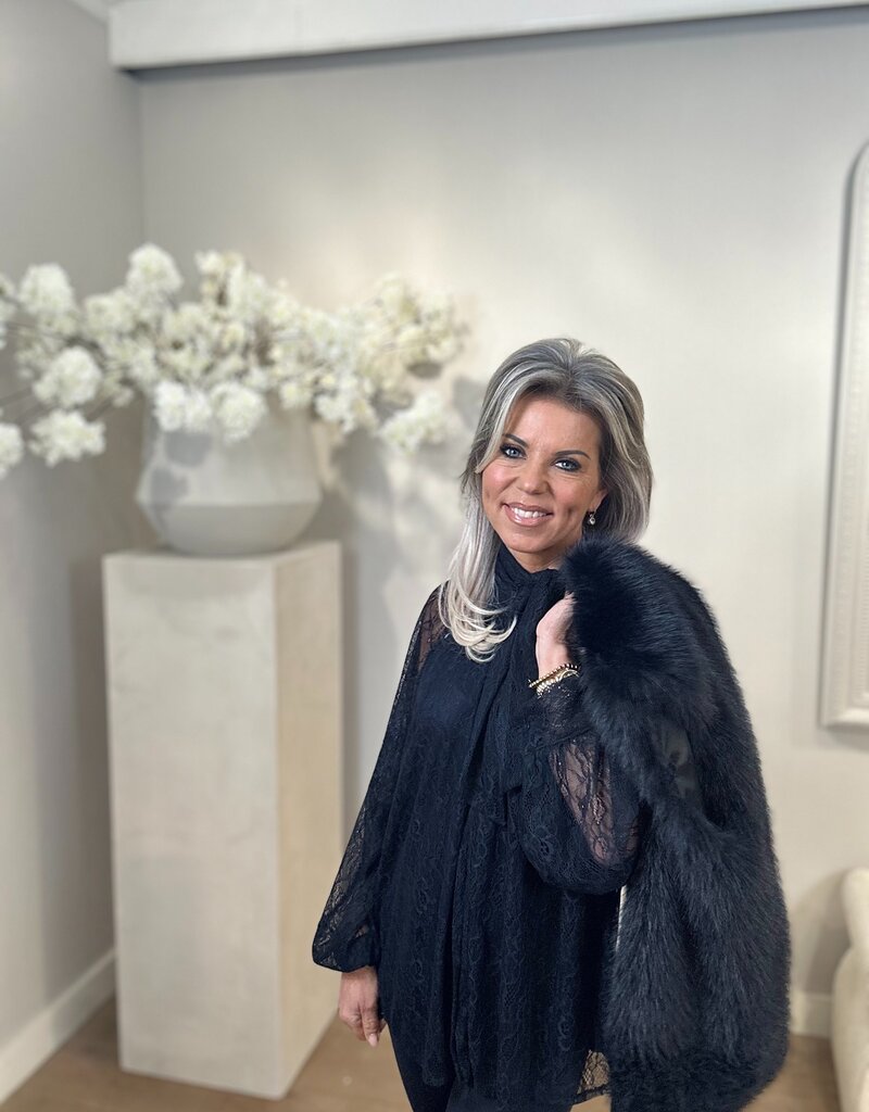 Blouse Cout kant Blauw