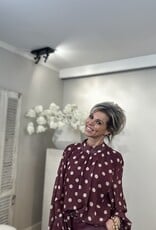 Bluse Dotty Bordeaux