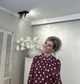 Blouse Dotty Bordeaux
