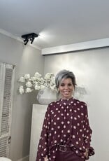 Bluse Dotty Bordeaux