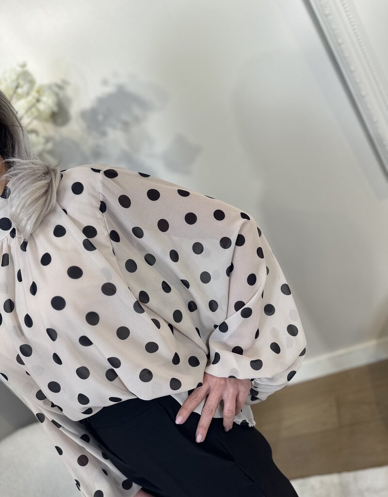 Bluse Dotty Creme