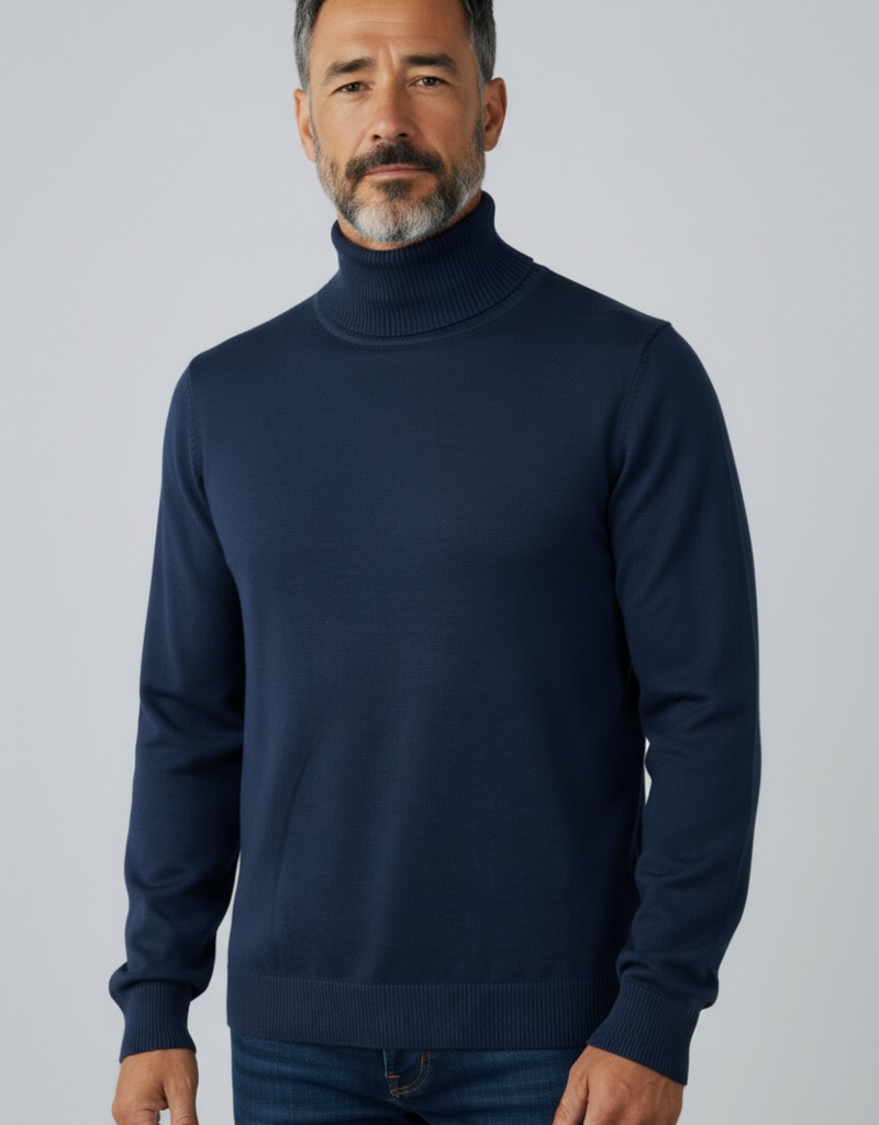 Rollkragenpullover Raul Blau