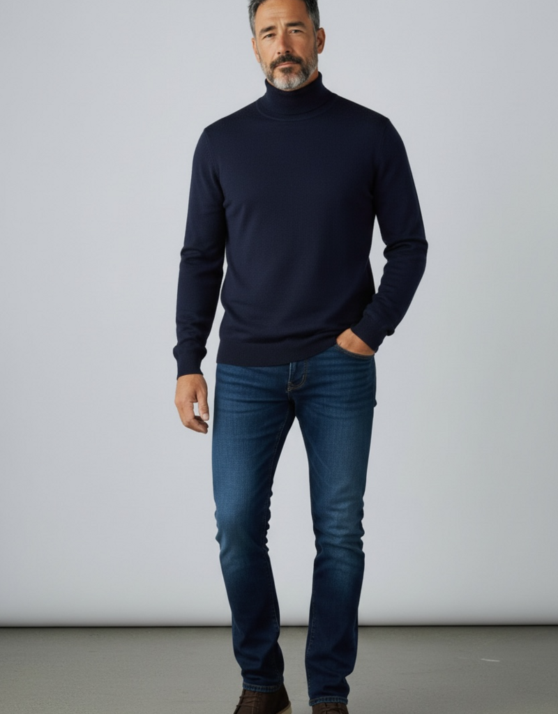 Raul Turtleneck Blue