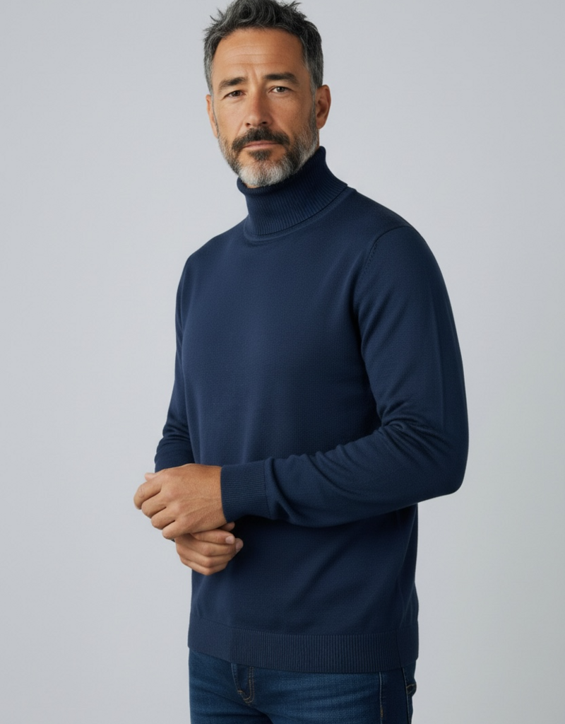 Raul Turtleneck Blue
