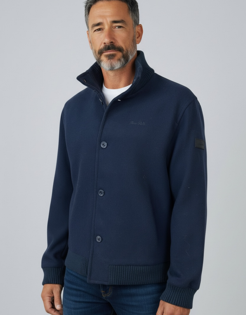 Pure Path Mantel Logan Blau