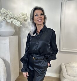 Blouse Liv Noir & champagne