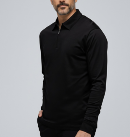 Tria D'oro Polo Longsleeve zwart