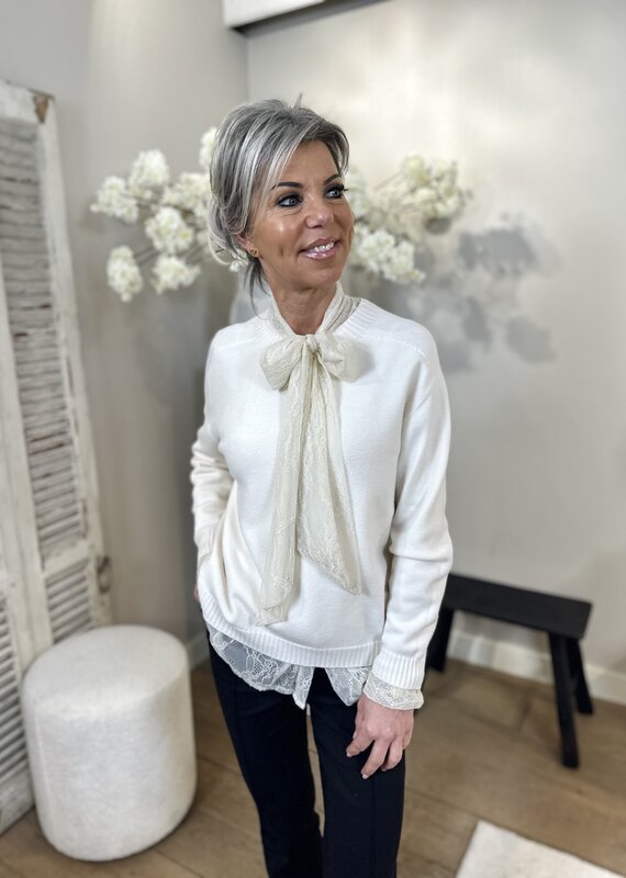 Trui Sandra off white