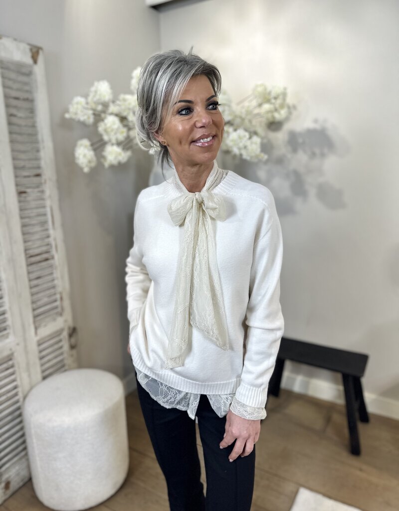 Trui Sandra off white