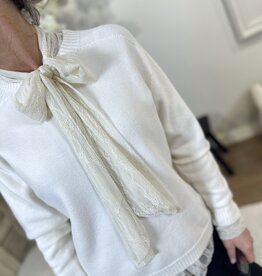 Top Cout Dentelle Beige