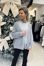 Gilet en angora gris