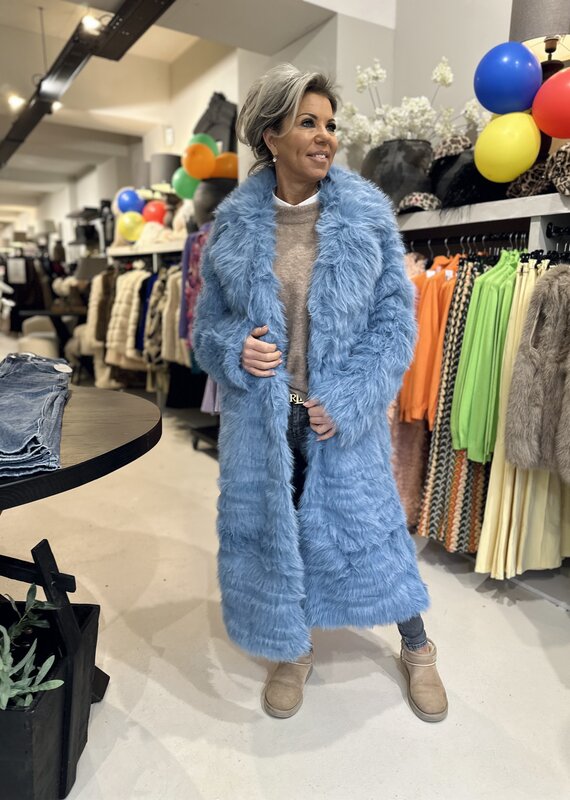 Carnavals jas Pino blauw