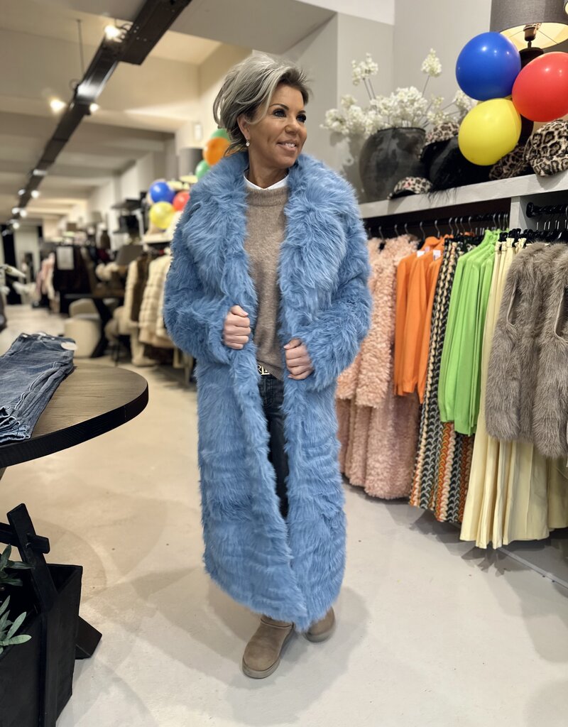 Carnavals jas Pino blauw