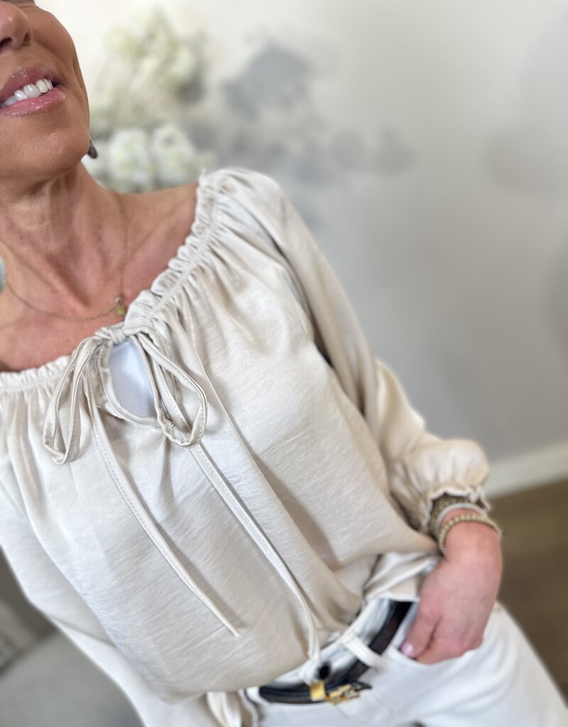 Top / Blouse Donna beige
