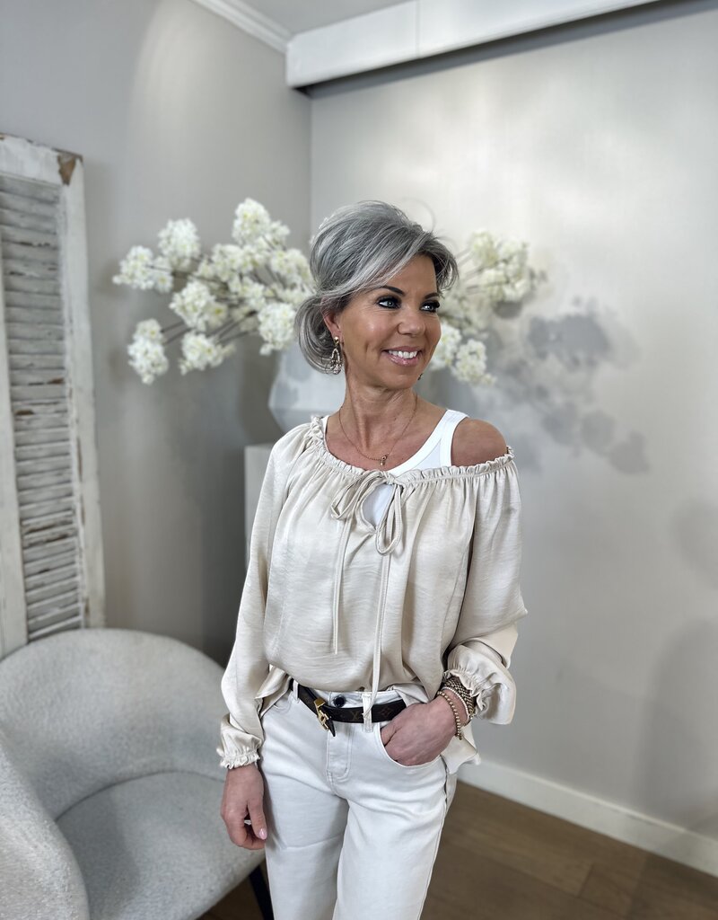 Top / Blouse Donna beige