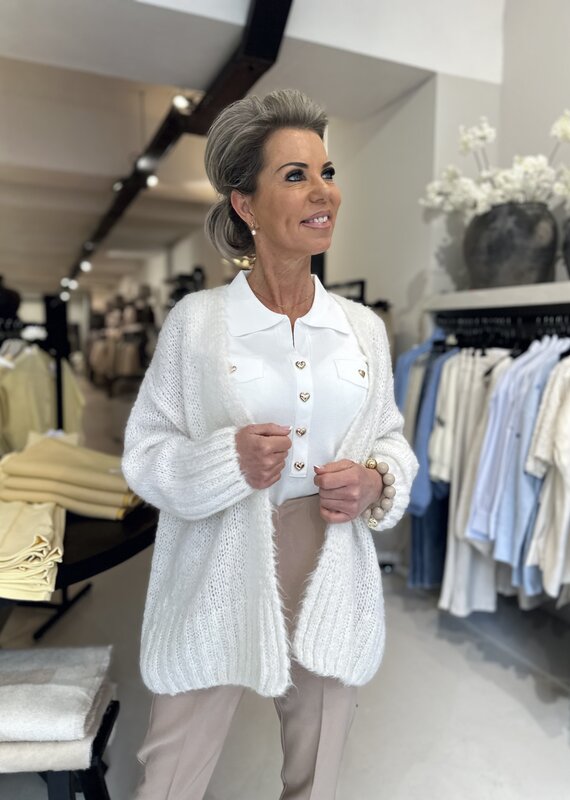 Gilet Kavally Blanc Cassé