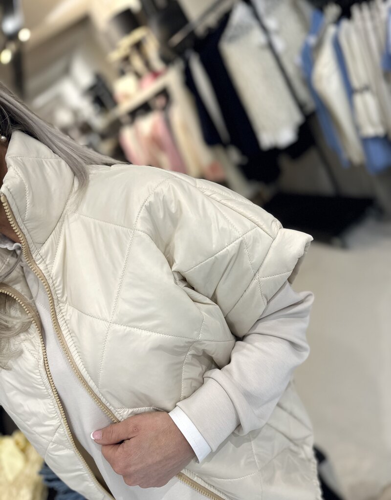 Bodywarmer Fem beige