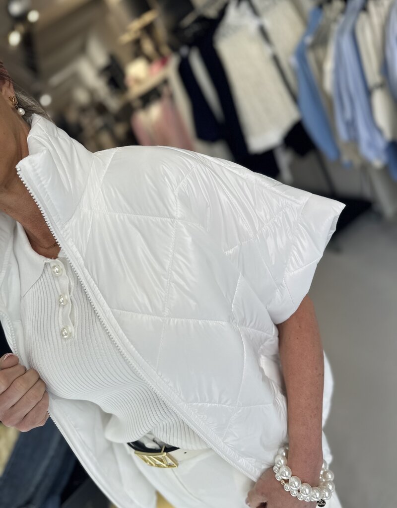 Bodywarmer Fem off white