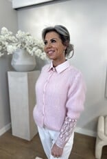 San Mohair Cardigan Pink