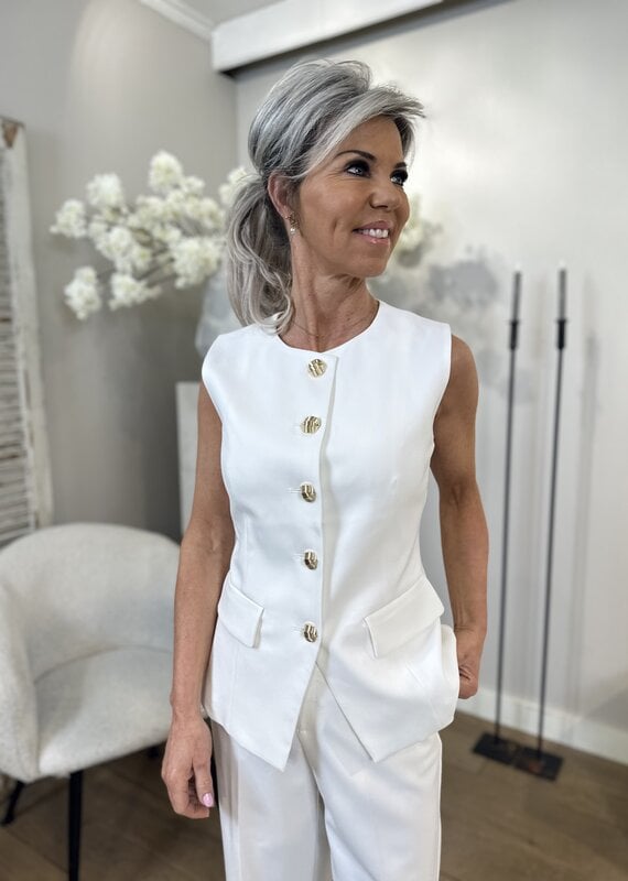 Gilet Janny off white