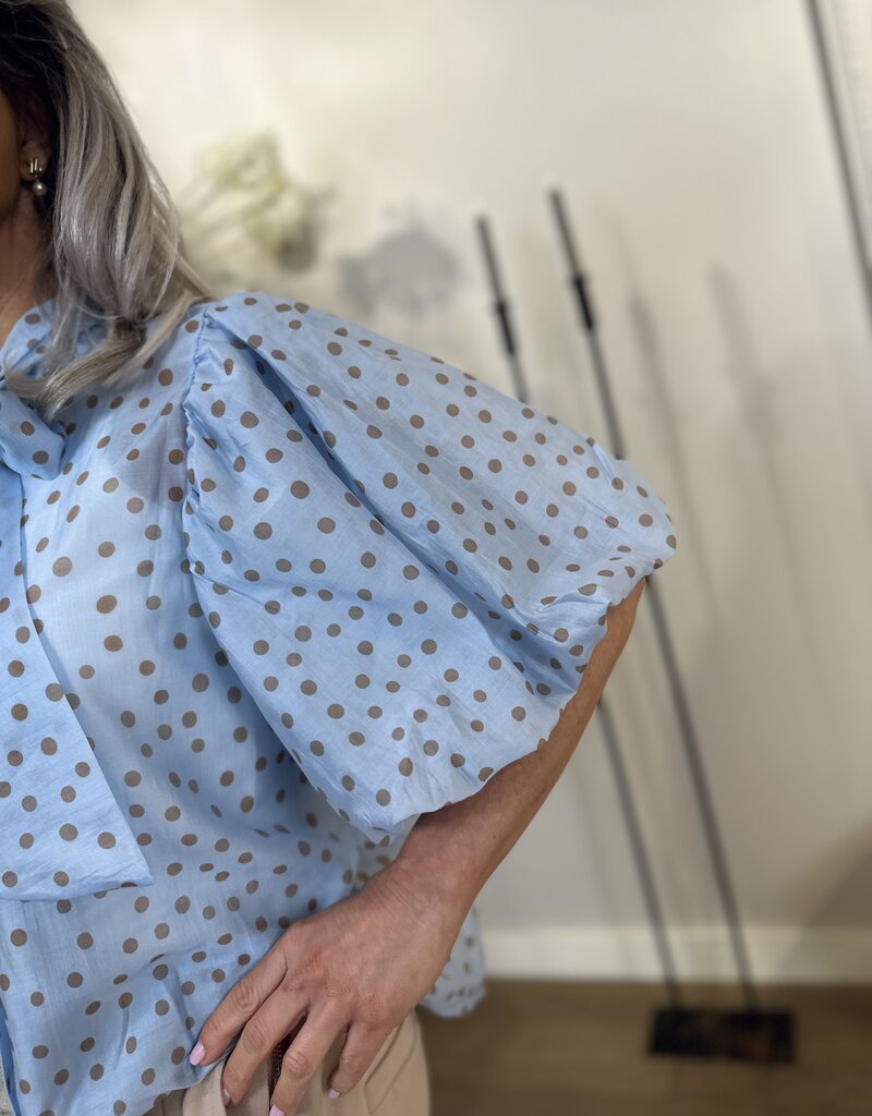 Blouse Dotty bleu