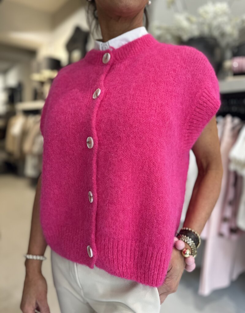 Pull sans manches/Gilet Lotte rose