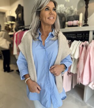 Blouse Bowie blauw