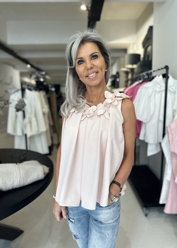 Bluse Flora rosa